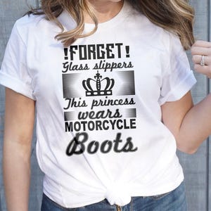 Motorcycle Princess T-Shirt: Biker Girl Tee