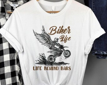 Biker Life Motocross Shirt: Dirt Bike Lover Gift