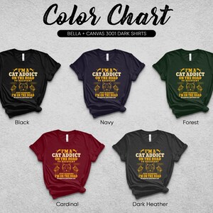 a group of t - shirts that say color chart