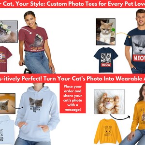 a couple of people that are standing in front of some shirts