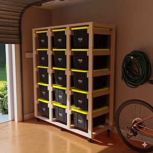 5x3 Costco Tote Storage and Custom Garage Shelving Solutions