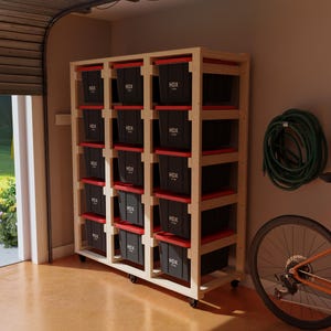 5x3 Costco Tote Storage and Custom Garage Shelving Solutions
