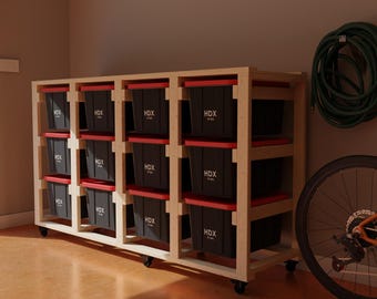 3x4 Tote Storage  27 Gallon and Garage Rack Solutions