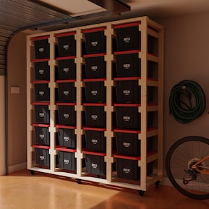 6x4 Storage Plan with Woodworking Plans and DIY Garage Shelving Ideas