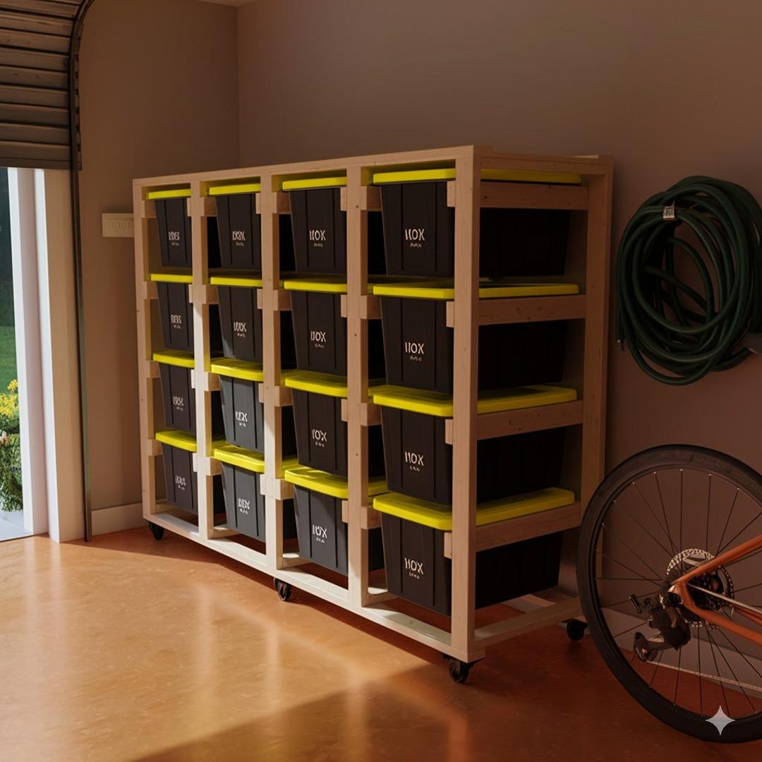 4x4 Woodworking and Tote Storage Rack Solutions - Etsy