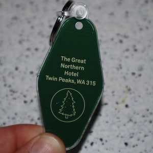 Twin Peaks Key Chains The Great Northern Hotel Room Tree # 315 Inspired Key Tag Chain