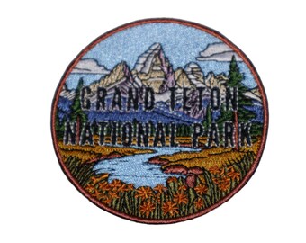 Grand Teton National Park Wyoming Iron On Travel Patch
