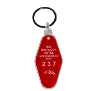 Custom The Shining Room #237 With Mountain Scene (Overlook Hotel) Keychain Keytag