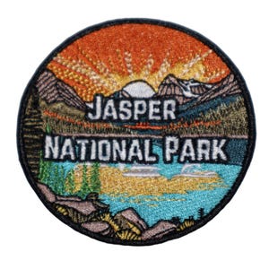 Jasper National Park National park in Alberta Canada Iron On Travel Patch