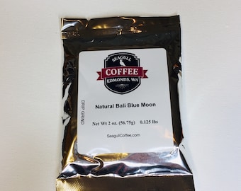 Seagull Coffee Organically Sourced, Ground, Free Shipping, Bali, 2 oz. Sample Package Free Shipping