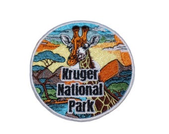 Kruger National Park South Africa Safari Inspired Iron On Travel Patch