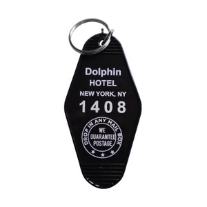 Dolphin Hotel 1408 Key Tag - Movie Inspired Chain