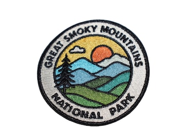 Great Smoky Mountains National Park Tennessee Aufnäher zum Aufbügeln