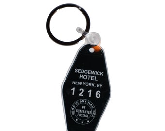 Sedgewick Hotel New York NYC Room # 1216 Ghostbusters Movie Inspired Key Tag Chain