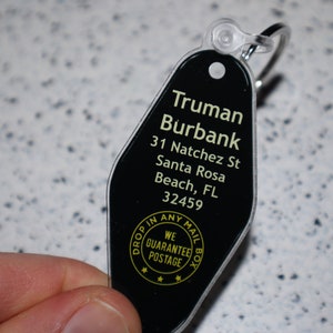 Truman Burbank Truman Show Movie Inspired Keychain Tag
