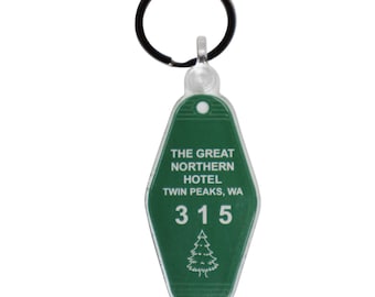 Twin Peaks Key Chains The Great Northern Hotel Room # 315 Inspired Key Tag Chain