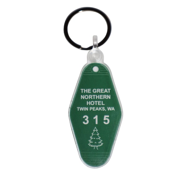 Twin Peaks Key Chains The Great Northern Hotel Room 315 Inspired Key Tag  Chain