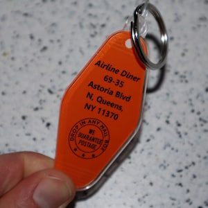 Custom Airline Diner Goodfellas Movie Inspired Keychain Keytag