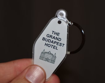 The Grand Budapest Hotel Building Key Tag Chain