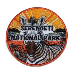 Serengeti National Park Iron On Travel Patch