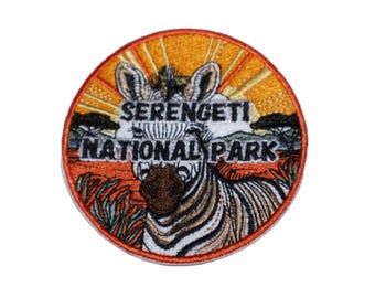 Serengeti National Park Iron On Travel Patch