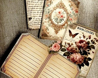 Antique, Junk Journal Kit, Ephemera, My Porch Prints, Book, Printable, Paper, Junk Journal, Digital Kit, Vintage, Download, Notebook Tags