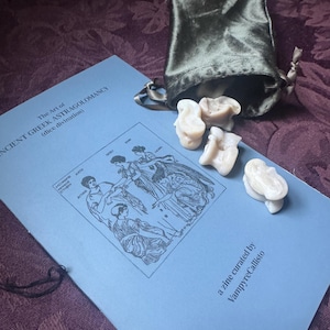 Ancient Greek Sheep Bone Dice Divination Set (Astragolomancy/Homeric Oracle)