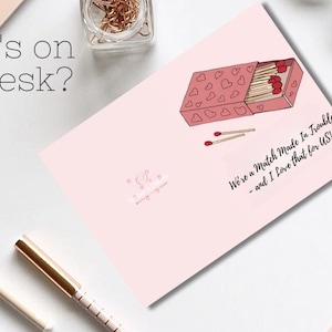 Carte drôle d'amitié, de collègues de travail et de couples, carte assortie de difficulté, meilleure amie, meilleure amie au travail, anniversaire et carte juste parce que