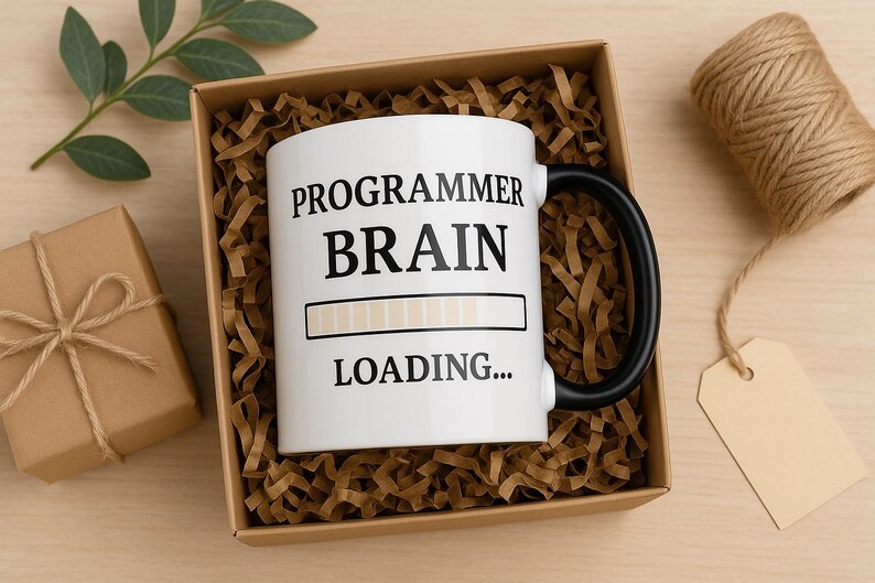 Programmer Brain Loading Kleurveranderende mok, koffiekopje met warmtereactieve codering afbeelding 12