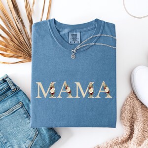 Comfort Colors® Vintage Mama T-Shirt, Floral Mama Shirt, Boho Mama T-Shirt, Mother&#39;s Day Gift, Mama Shirt, Mom Gift, Cute Mom Gift