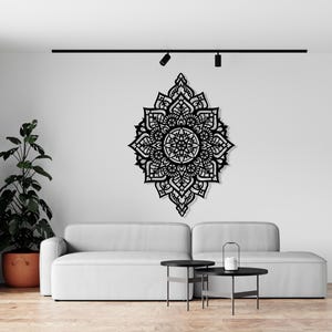 Metal Wall Decor, Metal Wall Art, Mandala, Metal Décor, Bedroom Decor, Geometric Decor, Yoga Gifts, Wall Art, Spiritual & Modern Art Design