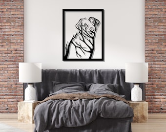 Arte murale in metallo raffigurante un cane Golden Retriever, regalo per gli amanti dei cani Golden, decorazione commemorativa per animali domestici, regalo unico per il proprietario di un cane per casa e giardino