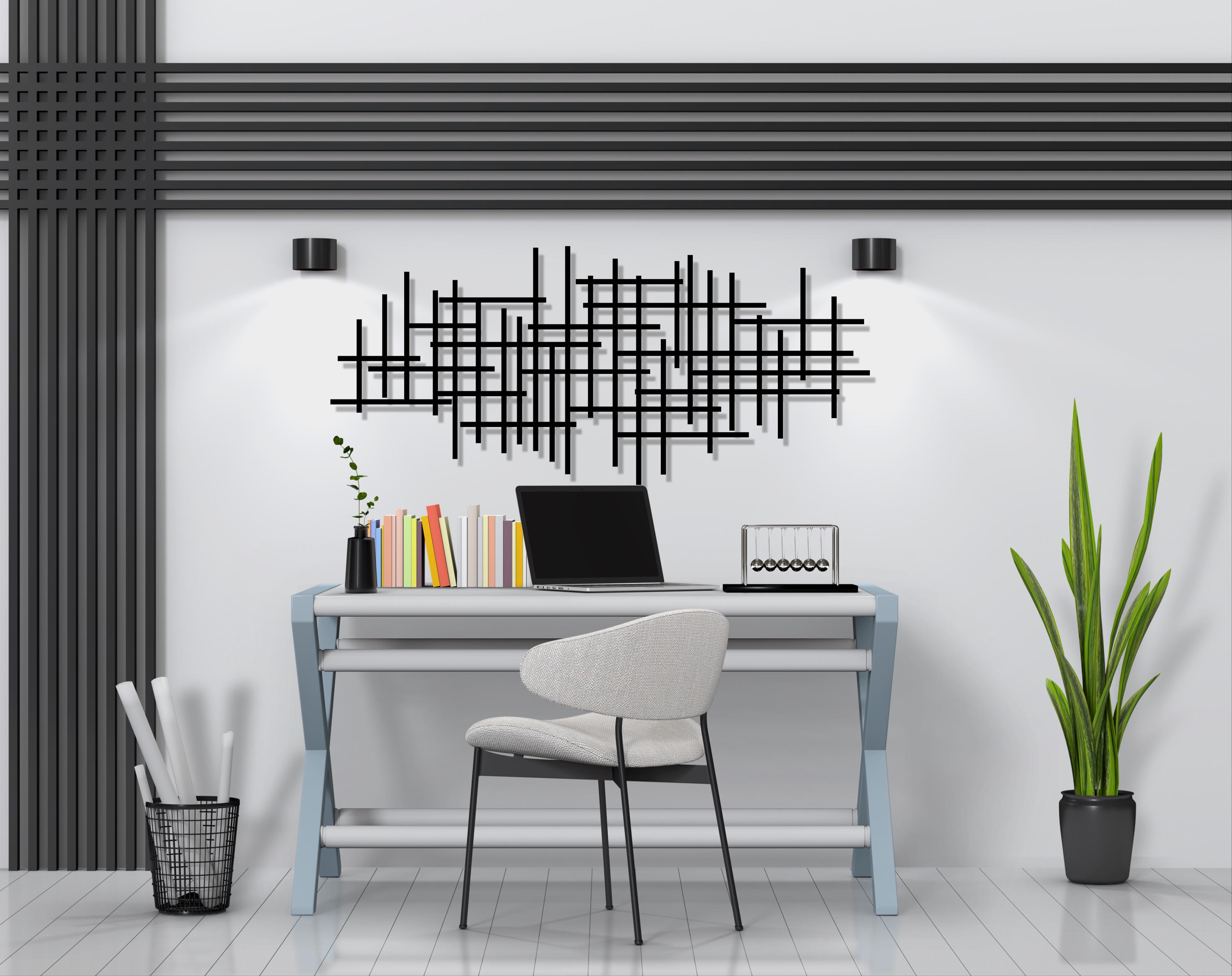 Visual Reference: Modern Luxury Metal Wall Decor Mid Century Wall Art Abstract