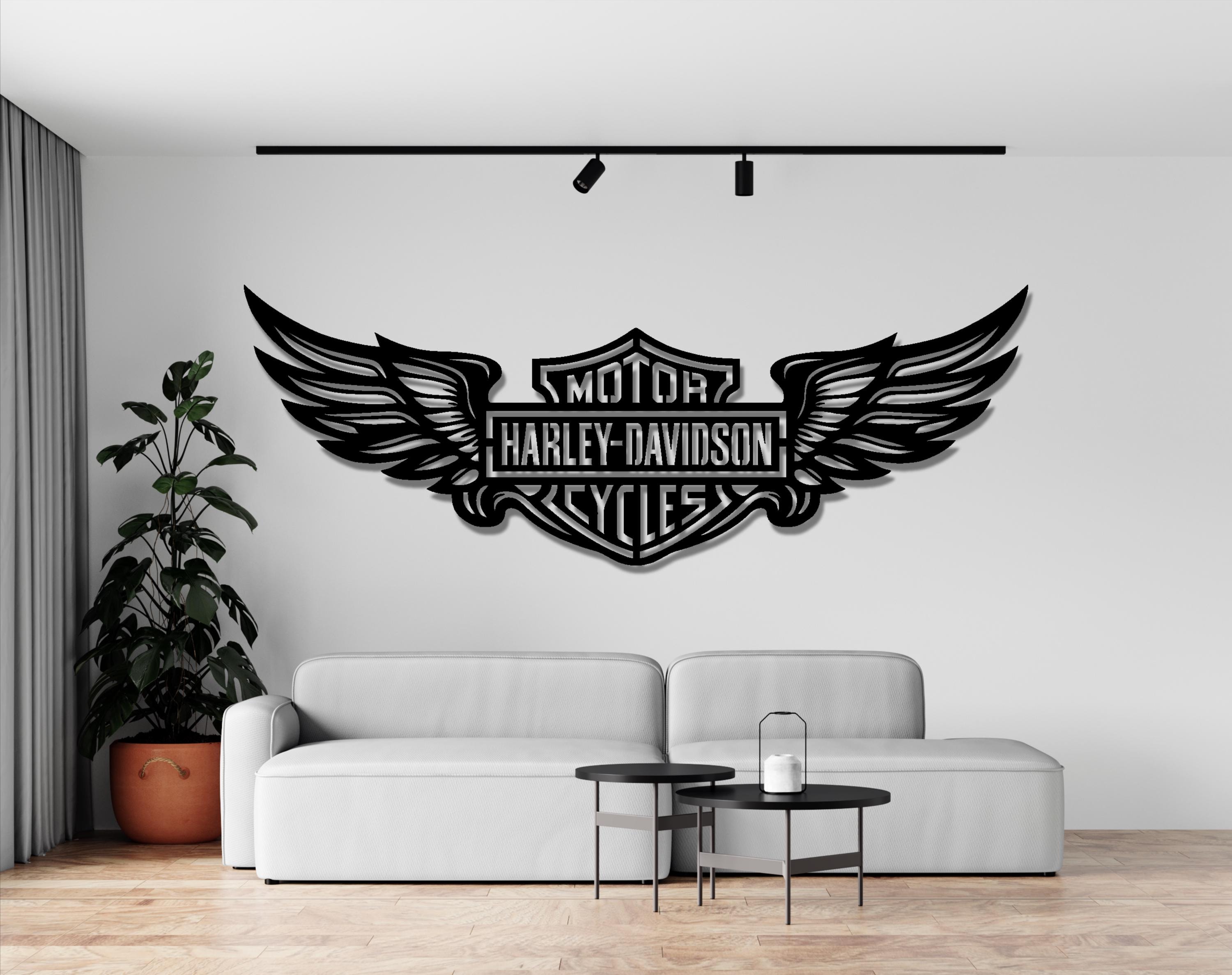 Harley Davidson Wall Hanging - Etsy