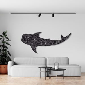 Whale Shark Wall Decor, Whale Shark, Whale Art, Whale Shark Wall Hanger, Shark Decor, Whale Shark Art, Wall Decor,Metal Wall Art,