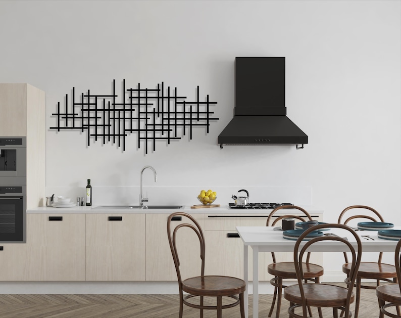Modern Luxury Metal Wall Decor, Mid Century Wall Art, Abstract Metal ...