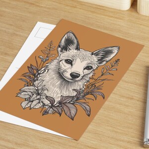 Whimsical Fox Fine Art Postcards, Nature Lover Greeting Cards, Animal Art Prints, Eco-Friendly Stationery, Home Décor, Gift Ideas Invitation