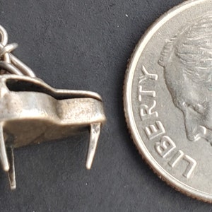 Vintage Tiny Piano CHARM Sterling silver