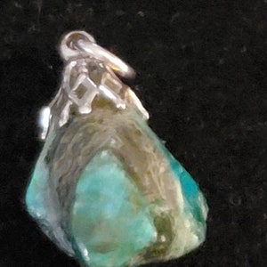 Vintage Turquoise  CHARM Sterling silver