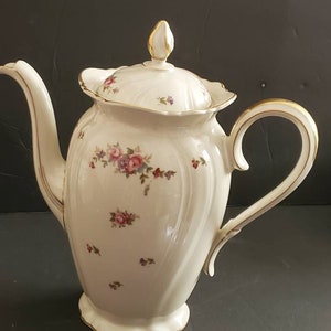 Vintage Rosenthal rose China dish Coffeepot made in Germany