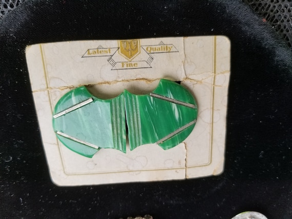 Vintage  1930s PLASTIC Belt Buckle - image 1