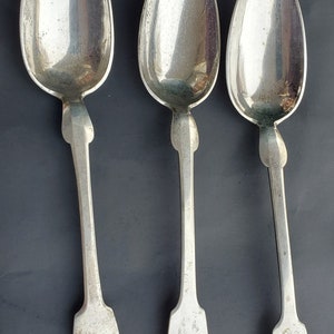 Antique 1880s coin Sterling silver serving spoon PRICE is for 1