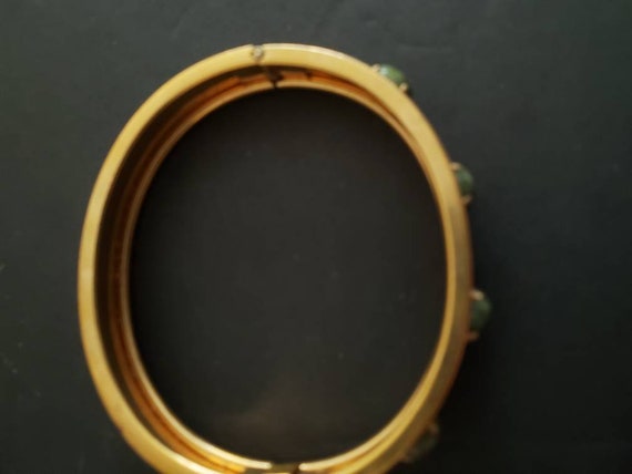 Vintage Bangle Gold tone Bracelet - image 5