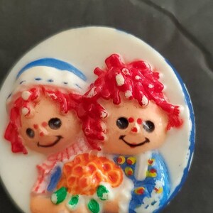 Pin&#39;s vintage Raggedy Ann & Andy USA