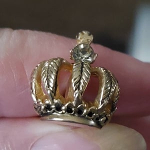 Vintage Gold Plated cufflinks with rhinestone, 1980&#39;s