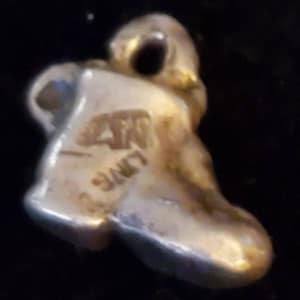 Vintage Boot / Baby Shoe CHARM Sterling silver 2.7 g