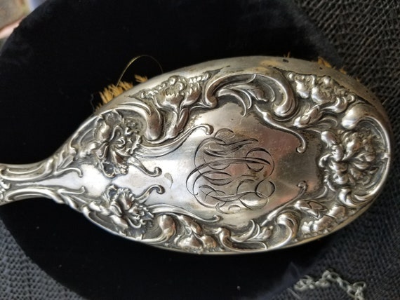 Antique Sterling Silver Hair Brush Wallace Etsy