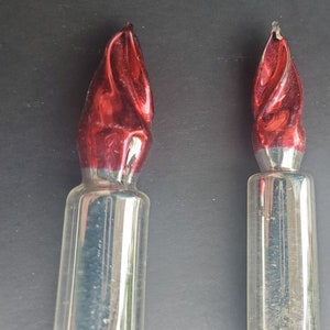Vintage Christmas Mercury glass Candles