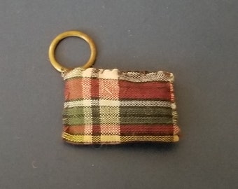 RARE Vintage Barbie Doll Plaid Wristlet 1960's