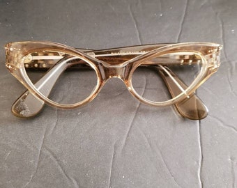 Vintage Cat Eyeglasses Frames Modernist deco France  new OLD store stock